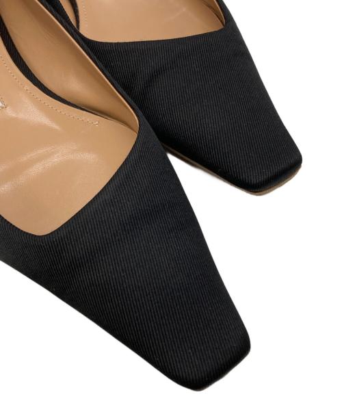 PELLICO（ペリーコ）PELLICO (ペリーコ) FLAT スクエアトゥパンプス ブラック サイズ:37の古着・服飾アイテム