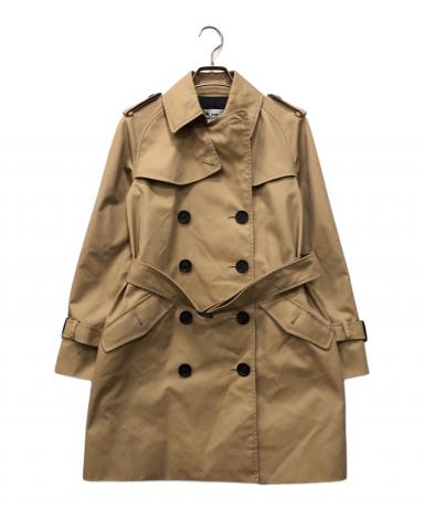 【未使用】COACH コーチ トレンチコート ベージュ XS ダブル 定番 人気 中古・古着通販】COACH (コーチ) トレンチコート ベージュ サイズ:XS