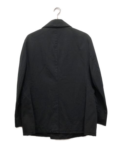 POLO RALPH LAUREN（ポロ・ラルフローレン）POLO RALPH LAUREN (ポロ・ラルフローレン) US NAVYタイプ コットン×リネンPコート ブラック サイズ:LLの古着・服飾アイテム