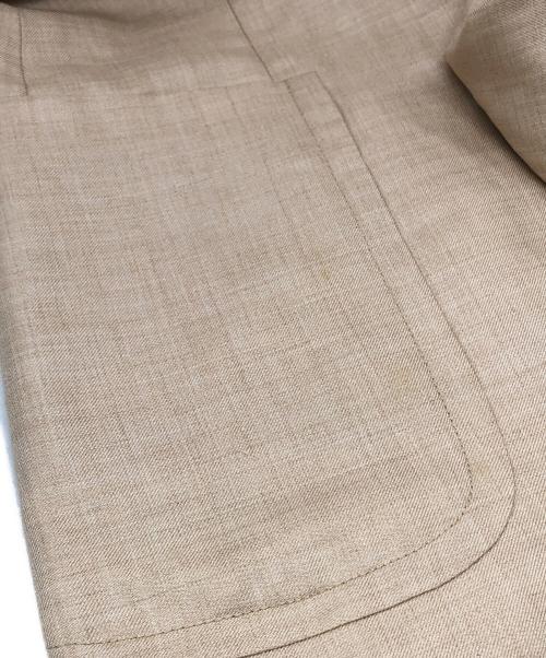 GUCCI（グッチ）GUCCI (グッチ) キャメル×シルク 金ボタン2Bジャケット ベージュ サイズ:48の古着・服飾アイテム
