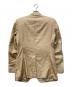 GUCCI (グッチ) キャメル×シルク 金ボタン2Bジャケット ベージュ サイズ:48：13000円