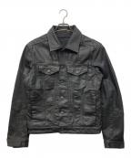 DIESELディーゼル）の古着「コーティング加工トラッカージャケット」｜ブラック