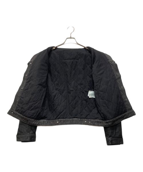 DIESEL（ディーゼル）DIESEL (ディーゼル) コーティング加工トラッカージャケット ブラック サイズ:Sの古着・服飾アイテム