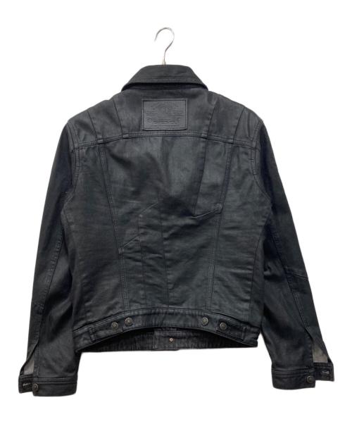 DIESEL（ディーゼル）DIESEL (ディーゼル) コーティング加工トラッカージャケット ブラック サイズ:Sの古着・服飾アイテム