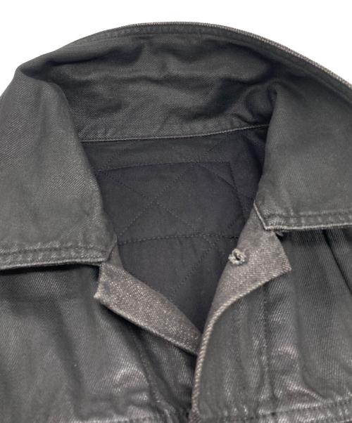 DIESEL（ディーゼル）DIESEL (ディーゼル) コーティング加工トラッカージャケット ブラック サイズ:Sの古着・服飾アイテム