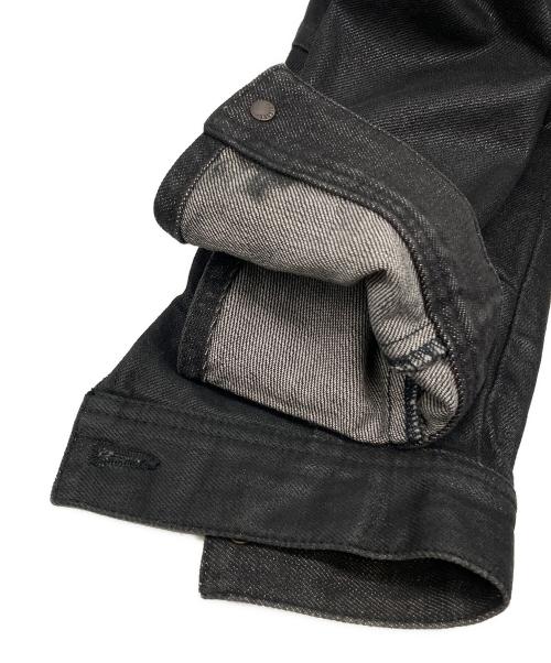 DIESEL（ディーゼル）DIESEL (ディーゼル) コーティング加工トラッカージャケット ブラック サイズ:Sの古着・服飾アイテム