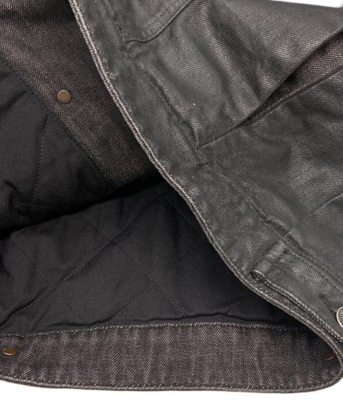 DIESEL（ディーゼル）DIESEL (ディーゼル) コーティング加工トラッカージャケット ブラック サイズ:Sの古着・服飾アイテム