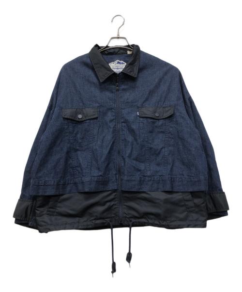 LEVI'S（リーバイス）LEVI'S (リーバイス) WHITE MOUNTAINEERING (ホワイトマウンテ二アニング) DOUBLE ZIP BLOUSON ネイビー サイズ:Sの古着・服飾アイテム