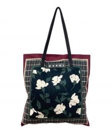 MARNI（マルニ）の古着「バンダナトートバッグ」｜バーガンディー