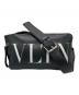 VALENTINO（ヴァレンティノ）の古着「ロゴベルトバッグ」｜ブラック