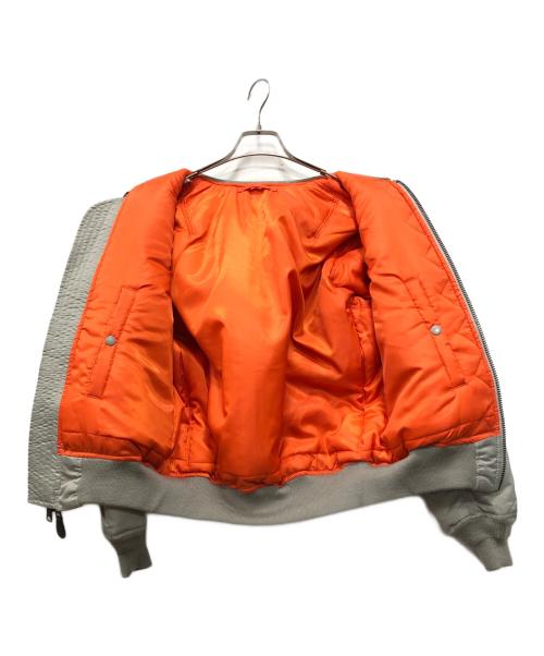 AVIREX（アヴィレックス）AVIREX (アヴィレックス) COMMERCIAL LOGO MA-1フライトジャケット グレー サイズ:Mの古着・服飾アイテム