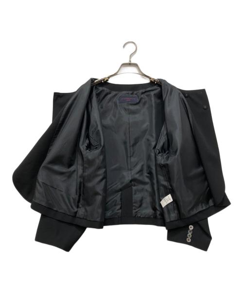 GRANDMA MAMA DAUGHTER toro（グランマ ママドーター トロ）GRANDMA MAMA DAUGHTER toro (グランマ ママドーター トロ) ノーカラージャケット ブラック サイズ:2の古着・服飾アイテム