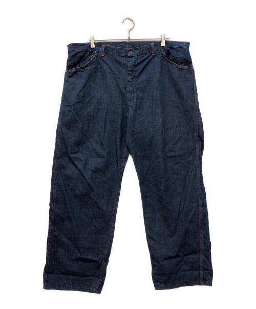 VINTAGE（）VINTAGE (ヴィンテージ) ヴィンテージオレンジステッチデニムパンツ ブルー サイズ:下記参照の古着・服飾アイテム