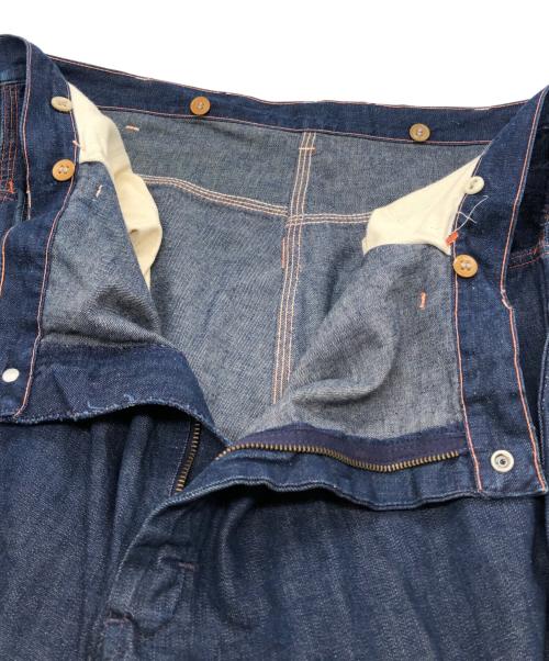 VINTAGE（）VINTAGE (ヴィンテージ) ヴィンテージオレンジステッチデニムパンツ ブルー サイズ:下記参照の古着・服飾アイテム