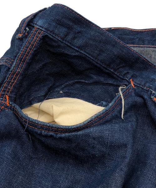 VINTAGE（）VINTAGE (ヴィンテージ) ヴィンテージオレンジステッチデニムパンツ ブルー サイズ:下記参照の古着・服飾アイテム