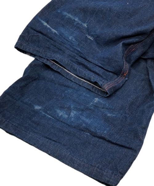 VINTAGE（）VINTAGE (ヴィンテージ) ヴィンテージオレンジステッチデニムパンツ ブルー サイズ:下記参照の古着・服飾アイテム