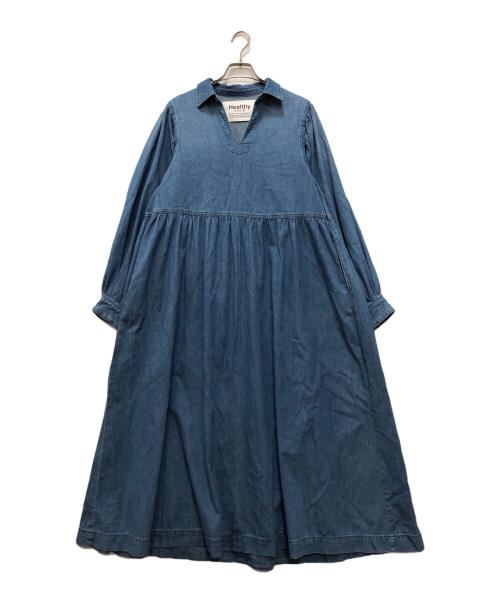 Healthy DENIM（ヘルシーデニム）Healthy DENIM (ヘルシーデニム) Marshmallow デニムワンピース ブルー サイズ:1 未使用品の古着・服飾アイテム