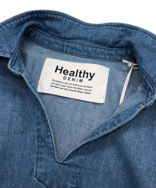 Healthy DENIM（ヘルシーデニム）Healthy DENIM (ヘルシーデニム) Marshmallow デニムワンピース ブルー サイズ:1 未使用品の古着・服飾アイテム
