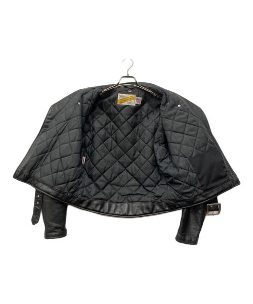 Schott（ショット）Schott (ショット) ダブルライダースジャケット ブラック サイズ:42の古着・服飾アイテム