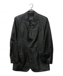 BALLY（バリー）の古着「レザー2Bジャケット」｜ブラック