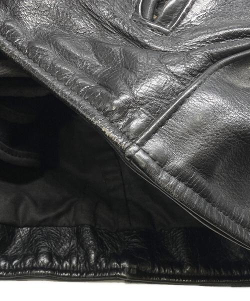 VANSON（バンソン）VANSON (バンソン) タイプBレザージャケット ブラック サイズ:42の古着・服飾アイテム
