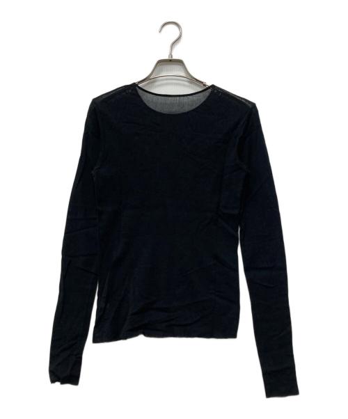 Plage（プラージュ）Plage (プラージュ) Mesh Sheer ロンT ブラック サイズ:下記参照の古着・服飾アイテム