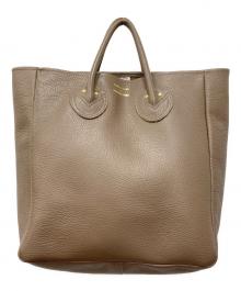 YOUNG & OLSEN The DRYGOODS STORE（ヤングアンドオルセン ザ ドライグッズストア）の古着「レザートートバッグ」｜ベージュ