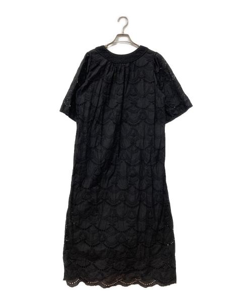 ne quittez pas（ヌキテパ）ne quittez pas (ヌキテパ) Cotton Voile Dot Hemla Dress ブラック サイズ:下記参照の古着・服飾アイテム