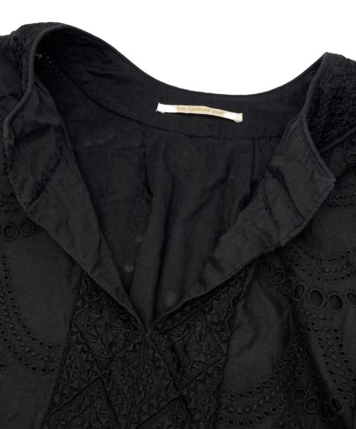 ne quittez pas（ヌキテパ）ne quittez pas (ヌキテパ) Cotton Voile Dot Hemla Dress ブラック サイズ:下記参照の古着・服飾アイテム