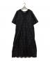 ne quittez pas（ヌキテパ）の古着「Cotton Voile Dot Hemla Dress」｜ブラック