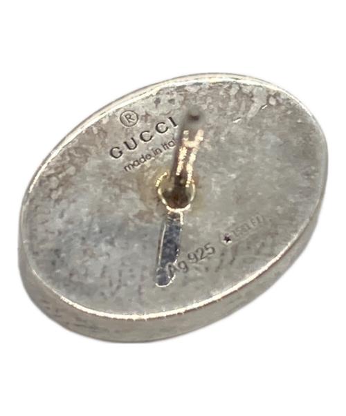 GUCCI（グッチ）GUCCI (グッチ) インターロッキングG エナメルピアス ブルー×シルバー サイズ:下記参照の古着・服飾アイテム