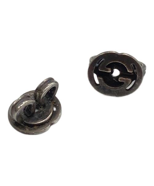 GUCCI（グッチ）GUCCI (グッチ) インターロッキングG エナメルピアス ブルー×シルバー サイズ:下記参照の古着・服飾アイテム