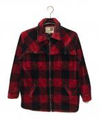 LAUREN RALPH LAURENローレン ラルフ ローレン）の古着「バッファローチェックベロアジャケット」｜レッド