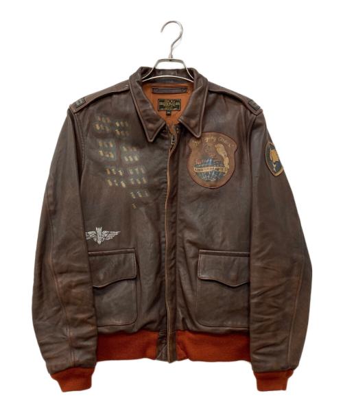 AVIREX（アヴィレックス）AVIREX (アヴィレックス) A-2フライトジャケット ブラウン サイズ:40の古着・服飾アイテム