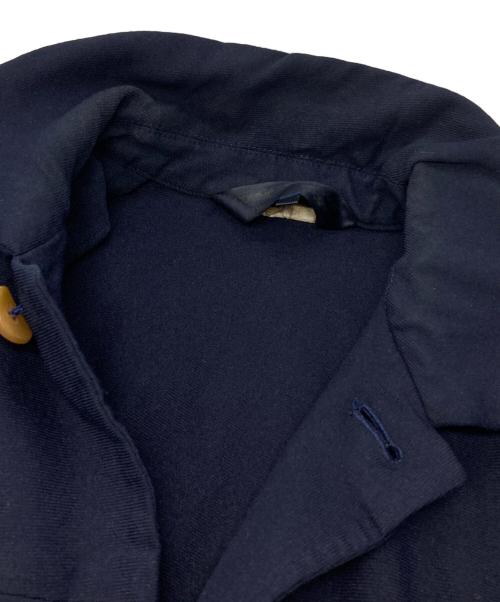 COMME des GARCONS COMME des GARCONS（コムデギャルソン コムデギャルソン）COMME des GARCONS COMME des GARCONS (コムデギャルソン コムデギャルソン) ポリ縮絨 丸襟コート ネイビー サイズ:Sの古着・服飾アイテム