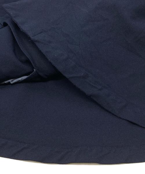 COMME des GARCONS COMME des GARCONS（コムデギャルソン コムデギャルソン）COMME des GARCONS COMME des GARCONS (コムデギャルソン コムデギャルソン) ポリ縮絨 丸襟コート ネイビー サイズ:Sの古着・服飾アイテム