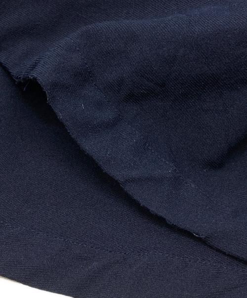 COMME des GARCONS COMME des GARCONS（コムデギャルソン コムデギャルソン）COMME des GARCONS COMME des GARCONS (コムデギャルソン コムデギャルソン) ポリ縮絨 丸襟コート ネイビー サイズ:Sの古着・服飾アイテム