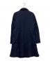 COMME des GARCONS COMME des GARCONS (コムデギャルソン コムデギャルソン) ポリ縮絨 丸襟コート ネイビー サイズ:S：23000円
