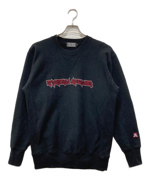 Hysteric Glamour（ヒステリックグラマー）Hysteric Glamour (ヒステリックグラマー) MAIDEN LOGO刺繍 スウェット ブラック サイズ:Mの古着・服飾アイテム