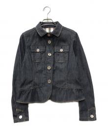 BURBERRY LONDON（バーバリーロンドン）の古着「デニムジャケット」｜ネイビー