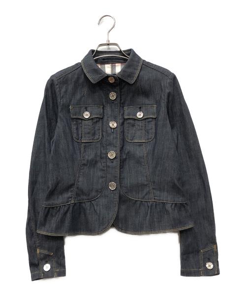 BURBERRY LONDON（バーバリーロンドン）BURBERRY LONDON (バーバリーロンドン) デニムジャケット ネイビー サイズ:38の古着・服飾アイテム