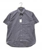 MACKINTOSH LONDONマッキントッシュ ロンドン）の古着「総柄シャツ」｜ネイビー