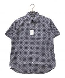 MACKINTOSH LONDON（マッキントッシュ ロンドン）の古着「総柄シャツ」｜ネイビー