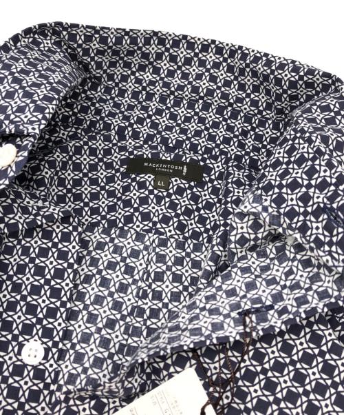 MACKINTOSH LONDON（マッキントッシュ ロンドン）MACKINTOSH LONDON (マッキントッシュ ロンドン) 総柄シャツ ネイビー サイズ:LL 未使用品の古着・服飾アイテム