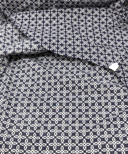 MACKINTOSH LONDON（マッキントッシュ ロンドン）MACKINTOSH LONDON (マッキントッシュ ロンドン) 総柄シャツ ネイビー サイズ:LL 未使用品の古着・服飾アイテム