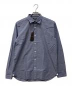 MACKINTOSH LONDONマッキントッシュ ロンドン）の古着「ジャガード レギュラーカラーシャツ」｜ネイビー
