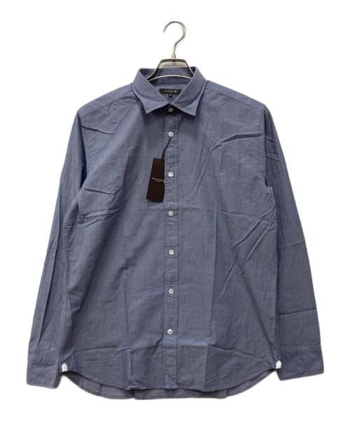 MACKINTOSH LONDON（マッキントッシュ ロンドン）MACKINTOSH LONDON (マッキントッシュ ロンドン) ジャガード レギュラーカラーシャツ ネイビー サイズ:42 未使用品の古着・服飾アイテム