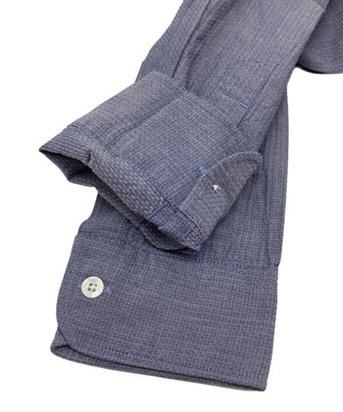 MACKINTOSH LONDON（マッキントッシュ ロンドン）MACKINTOSH LONDON (マッキントッシュ ロンドン) ジャガード レギュラーカラーシャツ ネイビー サイズ:42 未使用品の古着・服飾アイテム