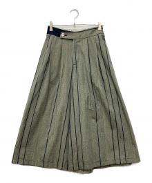 Pal'las Palace（パラスパレス）の古着「矢鱈縞柄パンツ」｜グレー