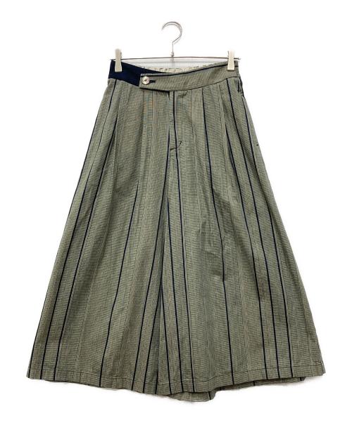 Pal'las Palace（パラスパレス）PAL'LAS PALACE (パラスパレス) 矢鱈縞柄パンツ グレー サイズ:3の古着・服飾アイテム